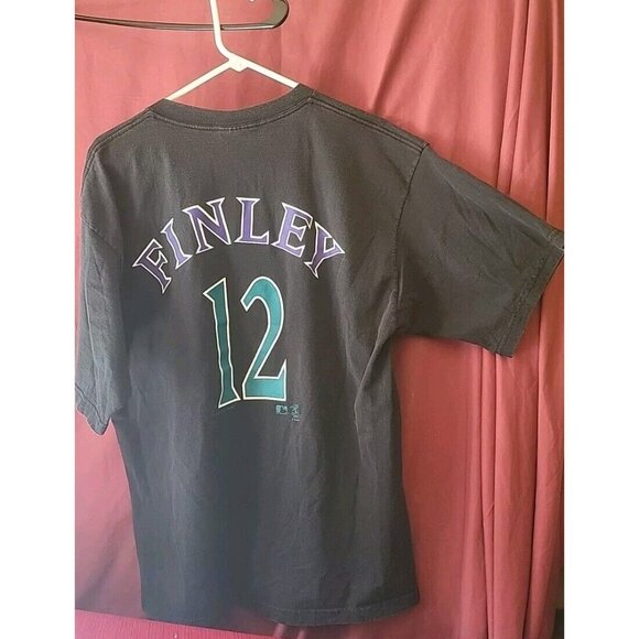 Vintage Y2K Arizona Diamondbacks FINLEY #12 T Shirt Lee Size XL - Picture 2 of 3